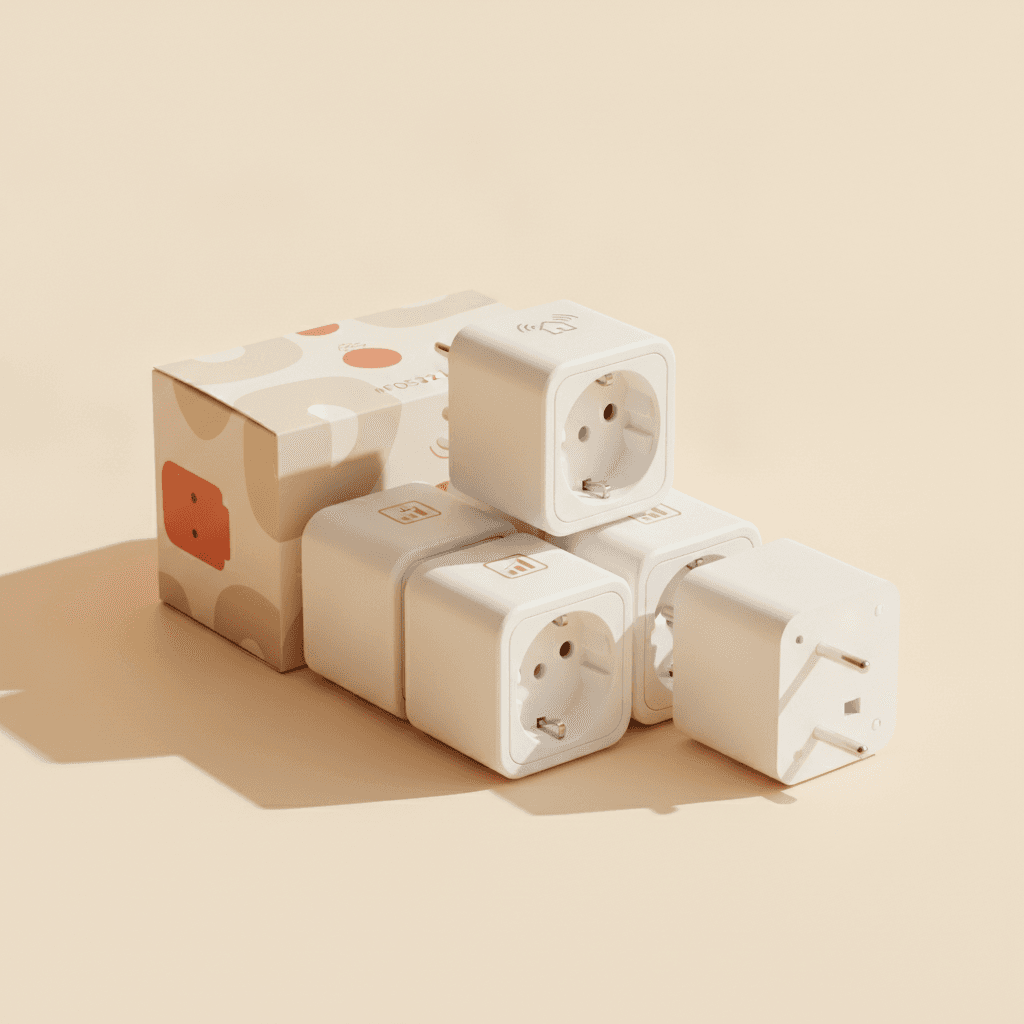 Prises Connectées WiFi — Pack de 4, Mesure Conso